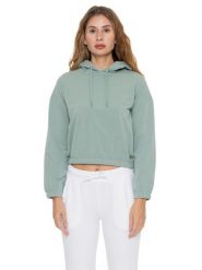 Bluza z kapturem damska Never Without. Białe bluzy damskie LEONE 1947 APPAREL, m, bez wzorów, z kapturem, na fitness i siłownię. Za 294.70 zł.