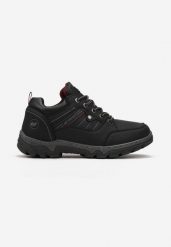 Czarne Buty Trekkingowe ze Sznurowaniem Gometti. Czarne trekkingi męskie Born2be, przed kostkę. Za 119.99 zł.