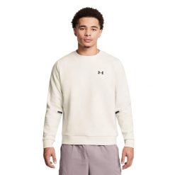 Bluza męska Under Armour Unstoppable Fleece Crew. Brązowe buty sportowe męskie Under Armour, bez zapięcia, na fitness i siłownię. W wyprzedaży za 385.25 zł.