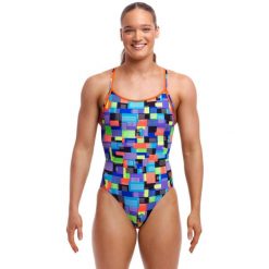 Strój kąpielowy jednoczęściowy FUNKITA Chip Set - Diamond Back. Niebieskie stroje kąpielowe dla dziewczynek FUNKITA, bez wzorów. Za 199.00 zł.