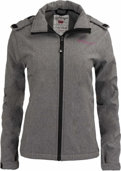 Damska kurtka softshell Spitsbergen Norwegia Wms Softshell Jacket Mela Grey. Szare kurtki damskie Erima, xl, bez wzorów, z materiału. Za 255.99 zł.