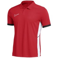 Koszulka męska Nike Dri-Fit Academy 25 SS Polo. Czerwone koszulki polo męskie Nike, m, bez wzorów, z poliesteru, klasyczne, bez ramiączek. Za 134.99 zł.