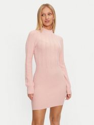 Guess Sukienka dzianinowa Livia W4BK08 Z2V42 Różowy Regular Fit. Czerwone sukienki damskie Guess, xl, z aplikacjami, z dzianiny, bez kołnierzyka, bez ramiączek. Za 279.99 zł.
