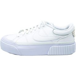 Buty do chodzenia damskie Nike DM7590101. Białe obuwie sportowe damskie Nike, bez wzorów, z materiału, trekkingowe. Za 638.30 zł.