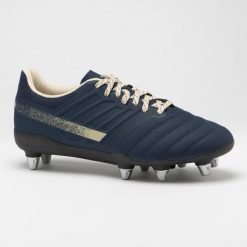 Buty do rugby z wkrętami męskie Offload Impact R500 SG8. Brązowe buty sportowe męskie OFFLOAD, bez zapięcia. W wyprzedaży za 79.99 zł.
