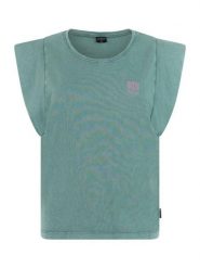 Protest PRTCandi t-shirt - Laurelgreen. Zielone t-shirty damskie Protest, l, bez wzorów, bez kołnierzyka. Za 220.00 zł.