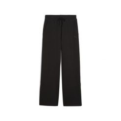 Damskie wygodne spodnie HER o prostym kroju z wysokim stanem PUMA Black. Czarne spodnie materiałowe damskie Puma, xl, bez wzorów, z podwyższonym stanem. Za 180.99 zł.