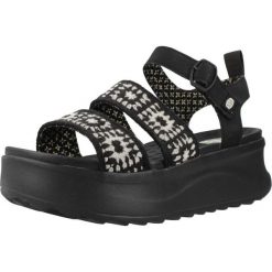 Sandały HEY DUDE DELRAY BUCKLE COTTAGE CROCHE Czarny. Białe sandały damskie Hey dude, bez wzorów, z materiału, bez obcasa, bez zapięcia. Za 219.00 zł.