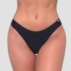 Dół od bikini damski pływanie szybkoschnący czarny. Czarne bikini damskie GYMBEAM, s, bez wzorów. Za 75.90 zł.