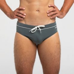 Slipki pływackie męskie Nabaiji 100 Pep. Kąpielówki męskie NABAIJI, l, bez wzorów, z materiału, do pływania. W wyprzedaży za 29.99 zł.