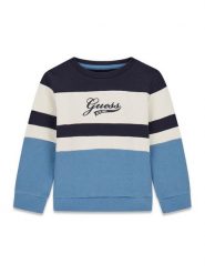 Guess Bluza N6BQ05 K6114 Granatowy Regular Fit. Niebieskie bluzy dla chłopców Guess, z aplikacjami, z bawełny, bez ramiączek, bez kaptura. Za 174.99 zł.