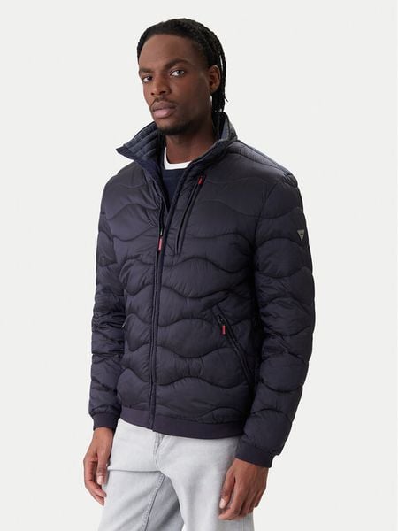 Guess Kurtka przejściowa M6RL0M WDQ52 Granatowy Regular Fit. Niebieskie kurtki męskie Guess, m, z aplikacjami, z syntetyku, bez kaptura. Za 545.99 zł.