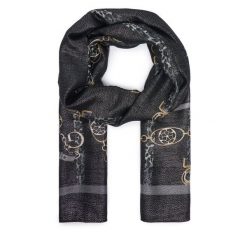 Szal Guess. Czarne szaliki i chusty damskie Guess, z aplikacjami. Za 154.99 zł.