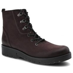 Botki damskie Gamis, sznurowany nubuk n filcową wkładką, bordowe, 3524. Czerwone botki damskie GAMIS, z gumy, eleganckie, bez obcasa, bez zapięcia. Za 229.00 zł.