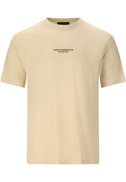 T-shirt Virtus Idan. Czarne t-shirty męskie VIRTUS, xl, bez wzorów, z bawełny, eleganckie, bez kołnierzyka. Za 122.50 zł.