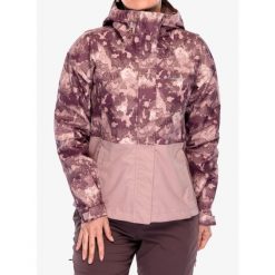 Kurtka przeciwdeszczowa damska Columbia Hikebound Printed Jacket. Czerwone kurtki sportowe damskie Columbia, bez wzorów, bez kaptura, trekkingowe. Za 392.99 zł.