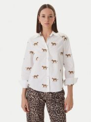 LOLA CASADEMUNT Koszula LS2615059 Biały Regular Fit. Białe bluzki damskie LOLA CASADEMUNT, s, bez wzorów, z bawełny, bez kołnierzyka, bez ramiączek. Za 459.99 zł.