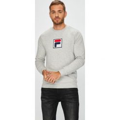 Fila - Bluza. Szare bluzy męskie Fila, z aplikacjami, z bawełny. Za 299.90 zł.