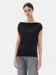 JDY Bluzka Ester 15351679 Czarny Regular Fit. Czarne bluzki damskie JDY, m, bez wzorów, z syntetyku, bez kołnierzyka, bez ramiączek. Za 59.99 zł.