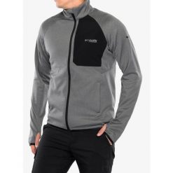 Bluza rozpinana męska Columbia Triple Canyon Grid Fleece Full Zip II. Szare bluzy męskie Columbia, na zimę, m, bez wzorów, bez kaptura. Za 377.99 zł.