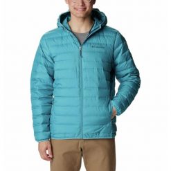Kurtka Turystyczna Puchowa Męska Columbia Lake 22 Down Hooded Jacket. Zielone kurtki męskie Columbia, m, bez wzorów, z puchu, sportowe, bez kaptura. W wyprzedaży za 510.30 zł.
