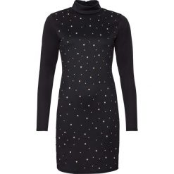 Sukienka z aplikacją z ćwieków bonprix czarny. Czarne sukienki damskie bonprix, z aplikacjami, eleganckie. Za 129.99 zł.