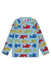 Koszulka Kąpielowa długi rękaw Chłopięca LEGO Aiko302 Niebieska. Niebieskie t-shirty dla chłopców LEGO, bez wzorów, z dzianiny, bez ramiączek. Za 119.99 zł.
