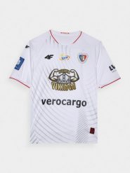 4F Koszulka klubowa wyjazdowa z sezonu 2023/24 męska 4F x Piast Gliwice - biała XL. Białe t-shirty męskie 4f, m, bez wzorów, z dzianiny, bez kołnierzyka. W wyprzedaży za 149.99 zł.
