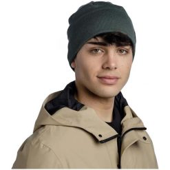 Czapka BUFF KNITTED BEANIE NIELS. Fioletowe czapki i kapelusze męskie Buff, bez wzorów. W wyprzedaży za 95.94 zł.