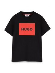 HUGO T-Shirt G00572 S Czarny Regular Fit. Czarne t-shirty dla chłopców Hugo, bez wzorów, z bawełny, bez ramiączek. Za 164.99 zł.