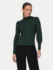 ONLY Sweter Katia 15232494 Zielony Regular Fit. Zielone swetry damskie Only, m, bez wzorów, z wiskozy, bez kołnierzyka, bez ramiączek, bez kaptura. Za 169.99 zł.