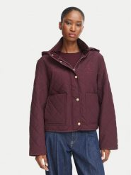 Tommy Hilfiger Kurtka przejściowa WW0WW51512 Bordowy Regular Fit. Czerwone kurtki damskie Tommy Hilfiger, s, bez wzorów, z syntetyku, bez kaptura. Za 949.99 zł.