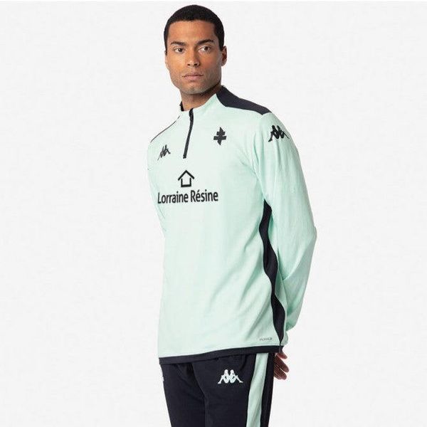 Kurtka z dresu Metz Ablas Pro 8 2024/25. Czarne bluzy męskie Kappa, bez wzorów, z dresówki, bez kaptura. Za 276.60 zł.