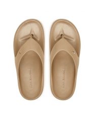 Tommy Hilfiger Japonki Pearlized FW0FW09201 Beżowy. Brązowe klapki damskie Tommy Hilfiger, bez wzorów, z syntetyku, bez obcasa. Za 189.99 zł.