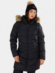 Płaszcz Zimowy Damski Fundango Puppis. Czarne płaszcze damskie Fundango, na zimę, m, bez wzorów, z futra, eleganckie, długie, bez kaptura. Za 499.00 zł.
