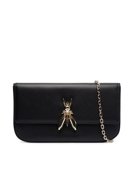 Patrizia Pepe Torebka 8B0229 L061 Czarny. Czarne torebki do ręki damskie Patrizia Pepe, bez wzorów, ze skóry, wizytowe, bez dodatków. Za 1,299.00 zł.