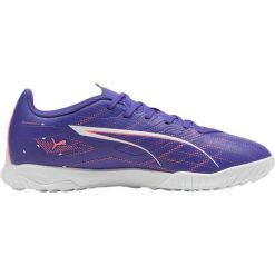Buty piłkarskie męskie Puma Ultra 5 Play TT. Niebieskie buty sportowe męskie Puma, bez zapięcia, do piłki nożnej. Za 189.99 zł.