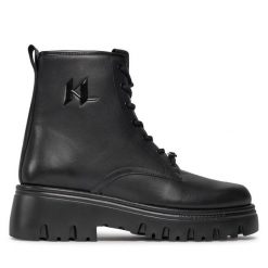 Trapery KARL LAGERFELD. Czarne kozaki męskie KARL LAGERFELD, bez zapięcia. Za 699.99 zł.