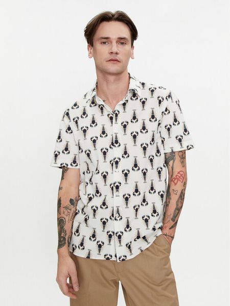 Baldessarini Koszula B3 77006/000/3553 Écru Regular Fit. Koszule męskie Baldessarini, m, bez wzorów, z bawełny, bez kołnierzyka, bez ramiączek. Za 399.99 zł.