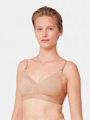 Triumph Biustonosz bezfiszbinowy Shape Smart 10217858 Beżowy. Brązowe biustonosze Triumph, bez wzorów, z syntetyku. Za 209.99 zł.