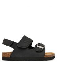 Calvin Klein Sandały Velcro V3X2-83328-0315 M Czarny. Czarne sandały chłopięce Calvin Klein, ze skóry, bez zapięcia. Za 319.99 zł.