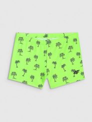 4F Kąpielówki chłopięce - zielone 146/152 (10-12 lat). Zielone kąpielówki dla chłopców 4f, bez wzorów. Za 59.99 zł.