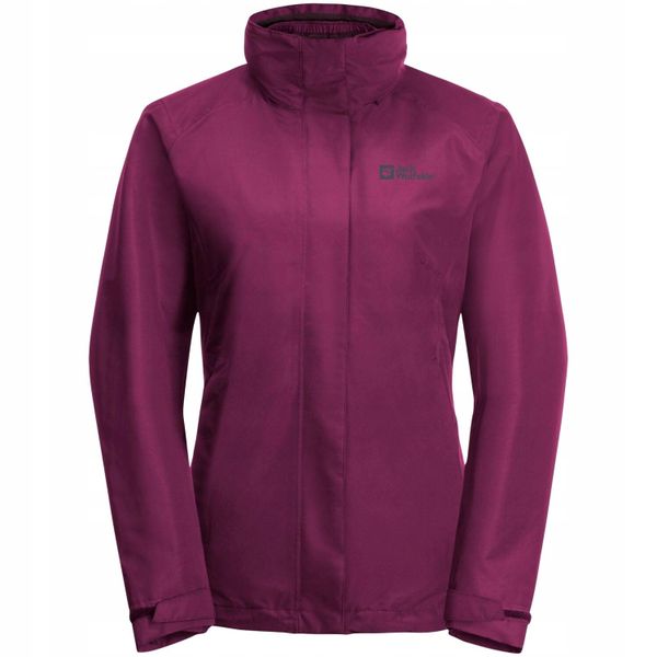 Kurtka Damska 3 W 1 Geisshorn. Fioletowe kurtki damskie Jack Wolfskin, l, bez wzorów, z materiału, bez kaptura. Za 897.99 zł.