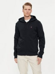 Napapijri Bluza Balis NP0A4HHV Czarny Regular Fit. Czarne bluzy męskie Napapijri, l, bez wzorów, z bawełny, bez kaptura. Za 439.99 zł.