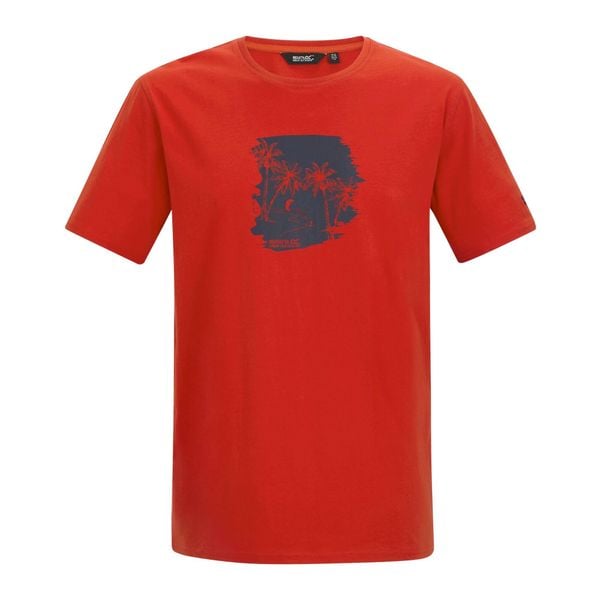 Męska Koszulka Cline IX Beach Glider T-shirt. Czerwone koszulki sportowe męskie Regatta, m, bez wzorów, z bawełny, bez kołnierzyka. Za 66.99 zł.