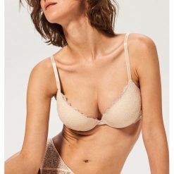 Biustonosz push up - Beżowy. Brązowe biustonosze Reserved. Za 59.99 zł.