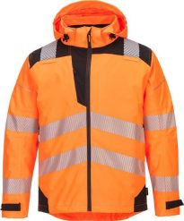 Kurtka męska Portwest PW360 - Kurtka wodoodporna i oddychająca PW3 Extreme - pomarańczowy-czarny XL. Brązowe kurtki męskie Portwest, m, bez wzorów, bez kaptura. Za 522.34 zł.