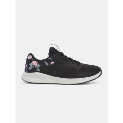 Buty treningowe damskie Under Armour Charged Aurora 2+hydrometallic warm. Czarne obuwie sportowe damskie Under Armour, bez wzorów, na fitness i siłownię. Za 209.99 zł.