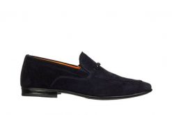 Mokasyny John Doubare D778-198B-29 Blue 104249, Granatowy, Skóra naturalna - 43. Niebieskie mokasyny męskie John Doubare, z materiału, eleganckie. W wyprzedaży za 359.10 zł.