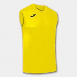 Koszulka do koszykówki męska Joma Combi bez rękawów. Żółte koszulki sportowe męskie Joma, m, bez wzorów, z meshu, bez kołnierzyka, bez ramiączek, do koszykówki. Za 122.50 zł.